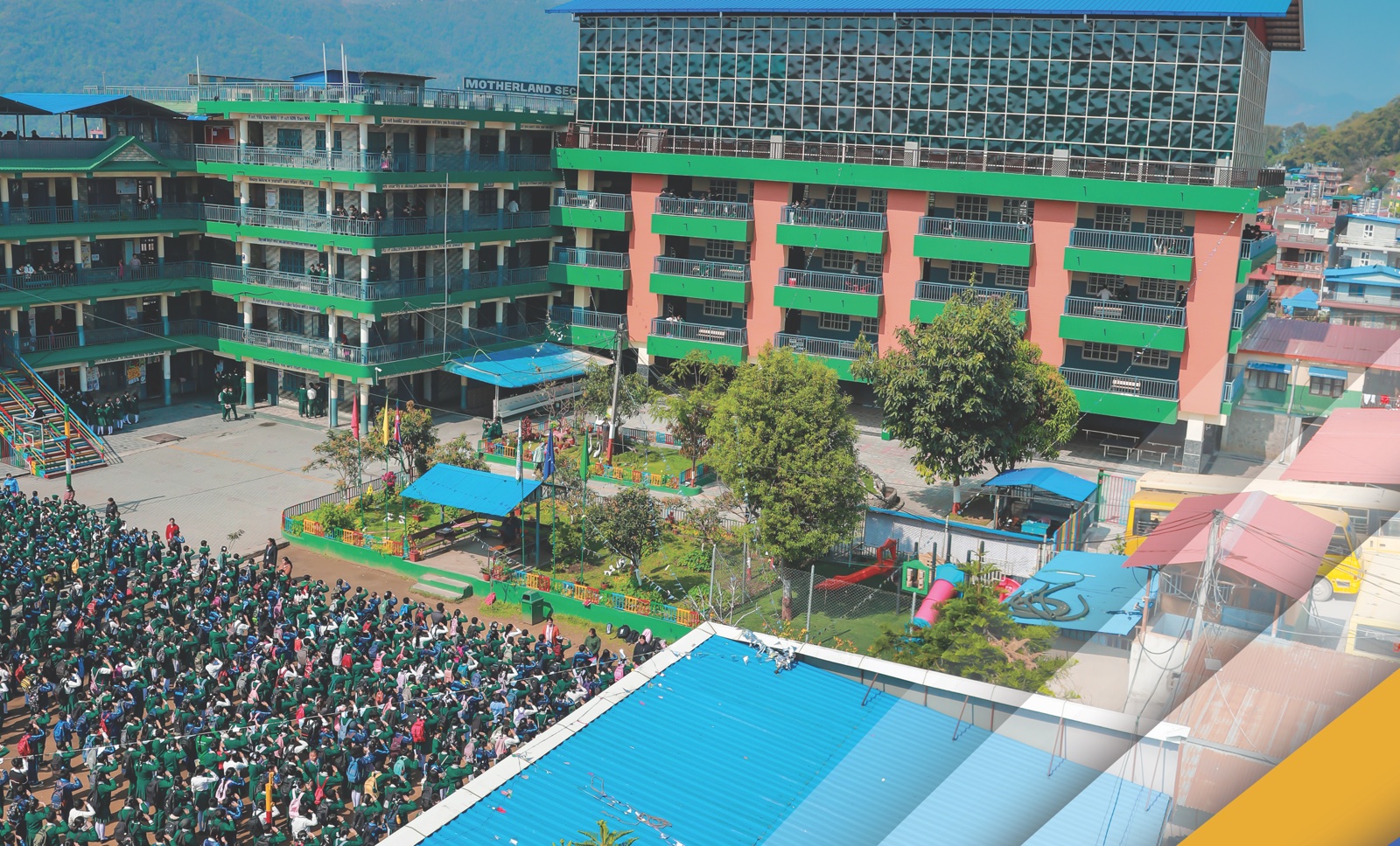 Temporary campus artwork for Motherland Secondary School